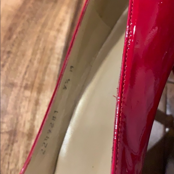 Stuart Weitzman Red Patent Platform Pump - Picture 4 of 8